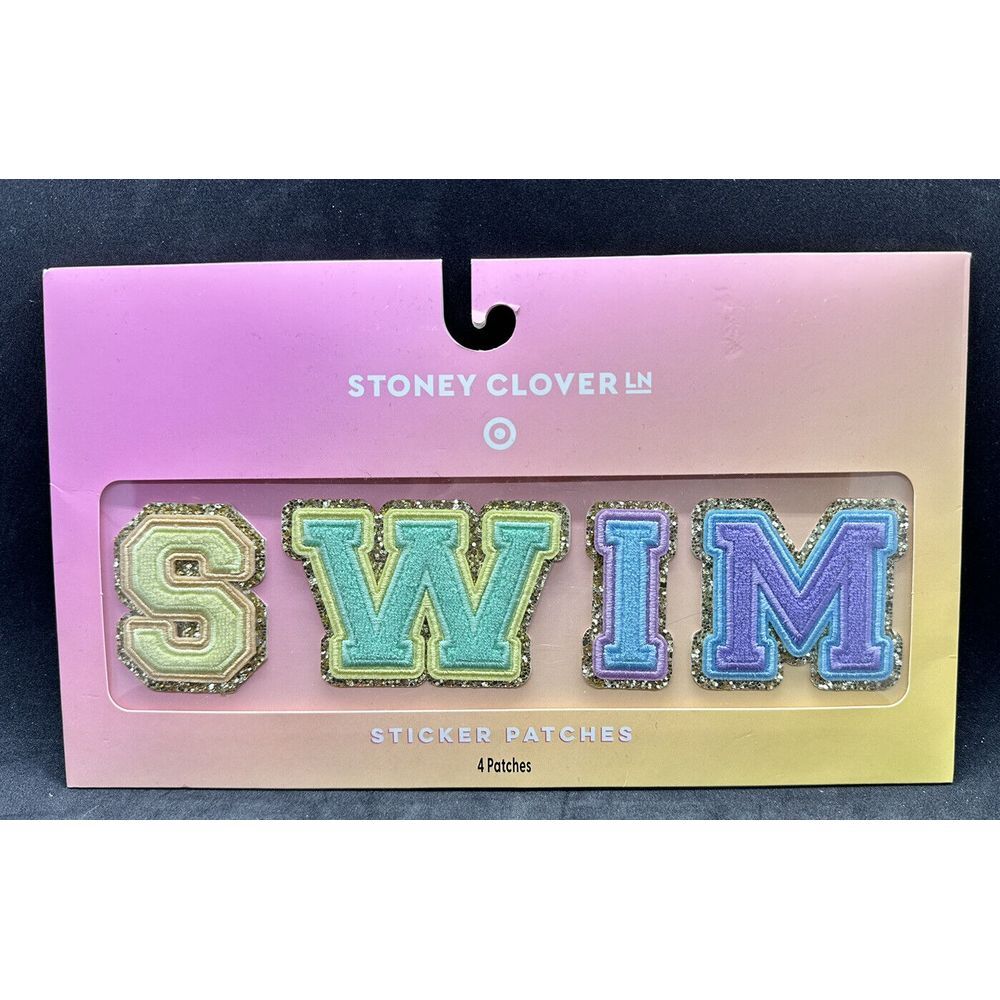 Stoney Clover Lane X Target SWIM Letter Patches Pack‎ New